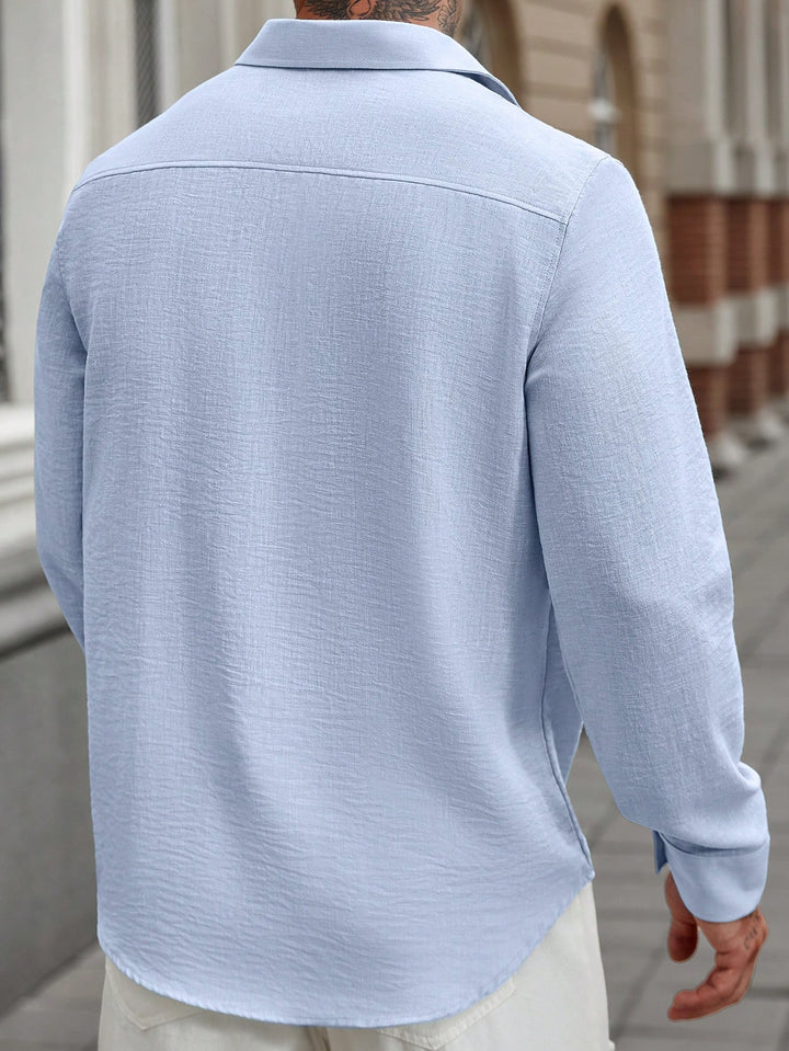 Textured Casual Linen Shirt