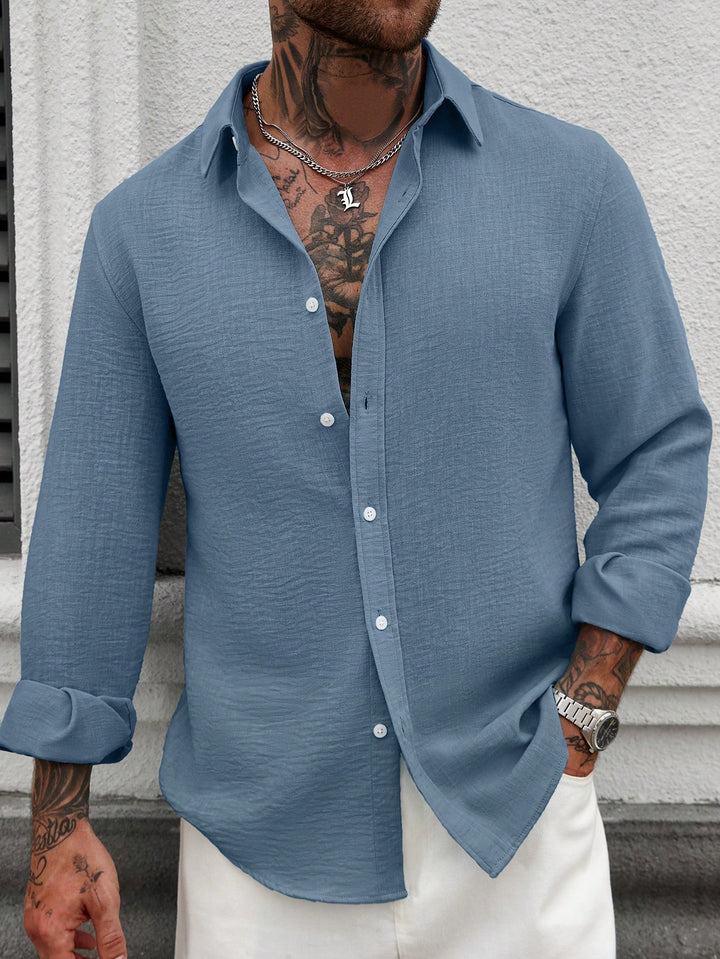 Textured Casual Linen Shirt