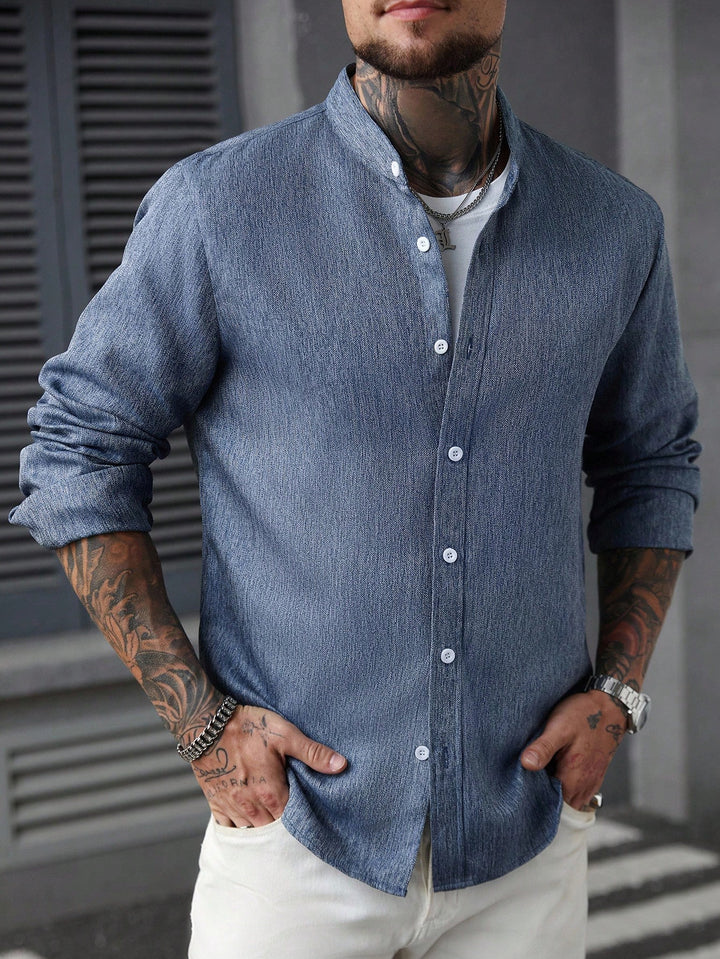 Textured Casual Linen Shirt