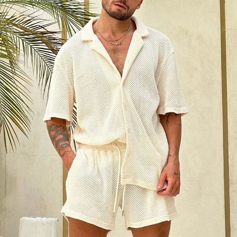 Textured Knit Resort Set
