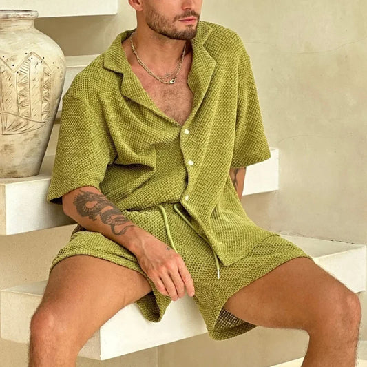 Textured Knit Resort Set