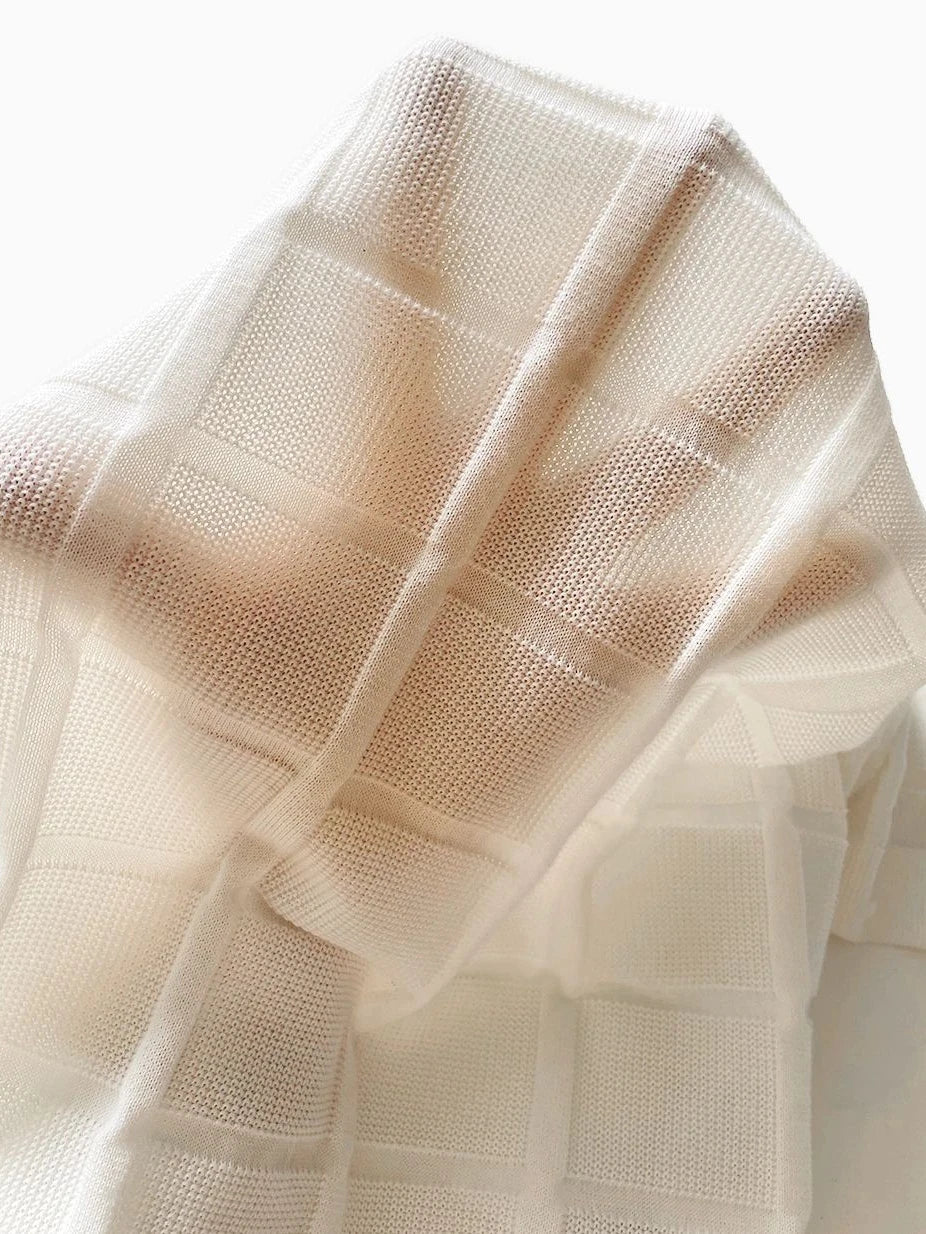 Textured Knit Short Sleeve Polo