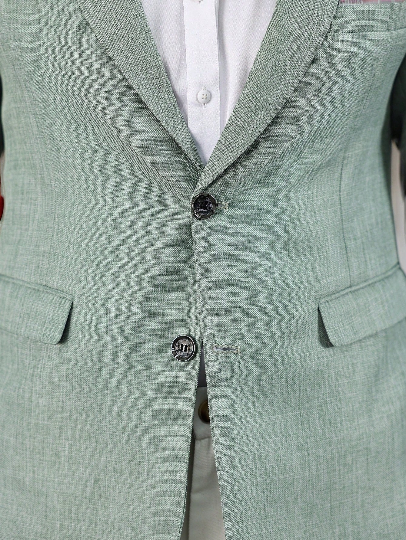 Textured Slim-Fit Tailored Blazer