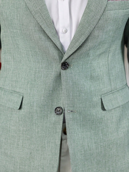 Textured Slim-Fit Tailored Blazer