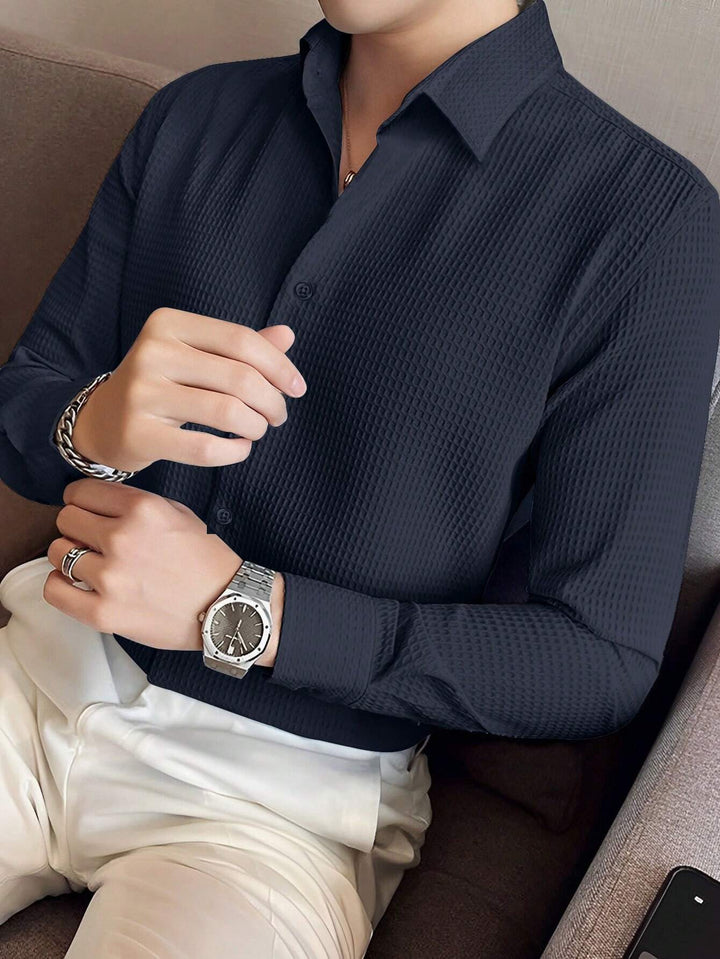 Textured Slim Fit Shirt