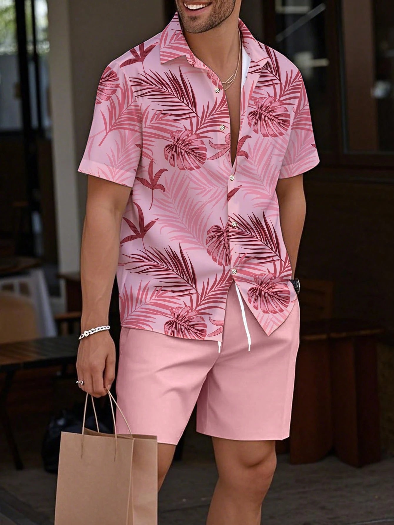 Tropical Print Resort Set
