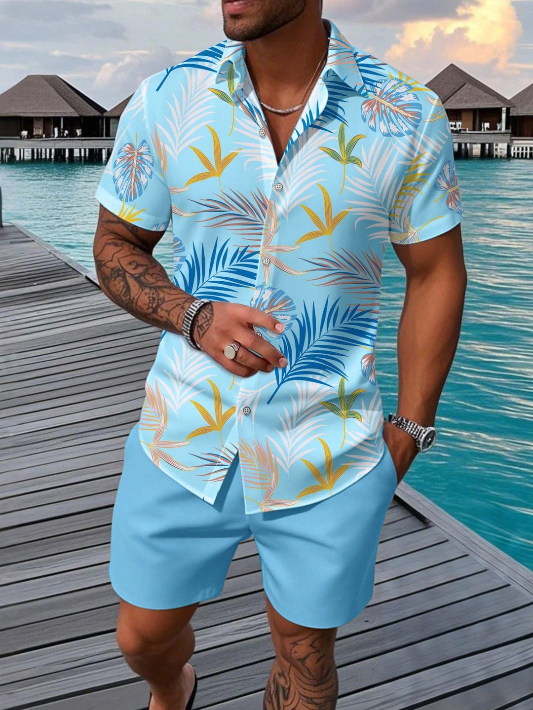 Tropical Print Resort Set