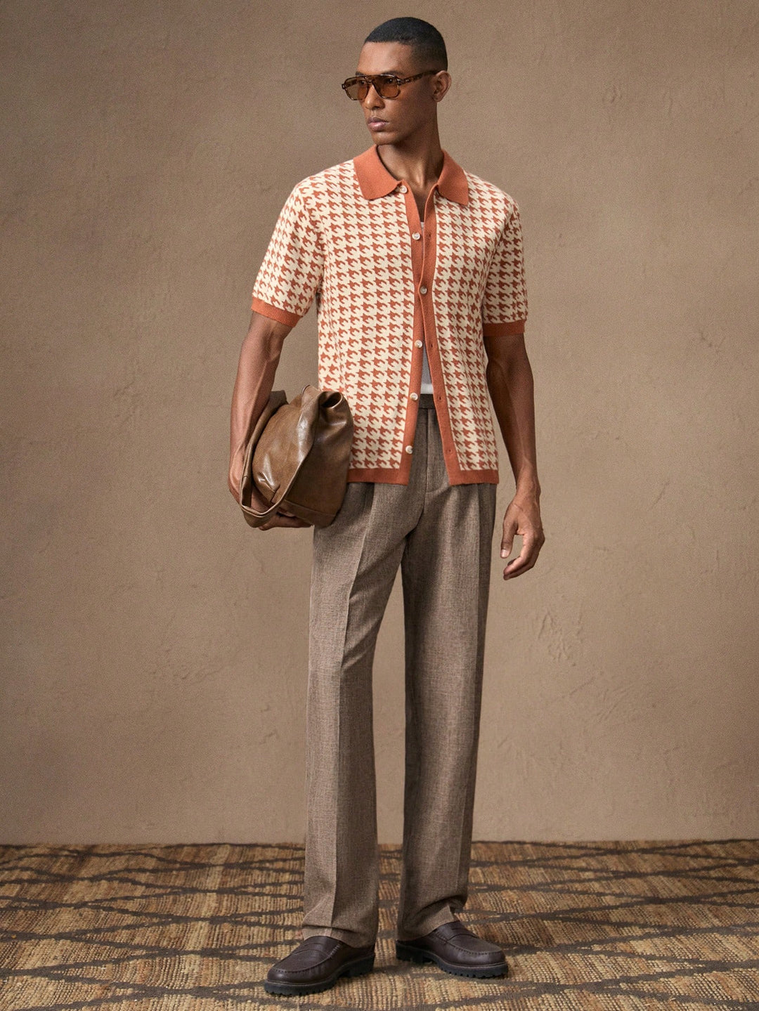 Vintage Pleated Tweed Trousers