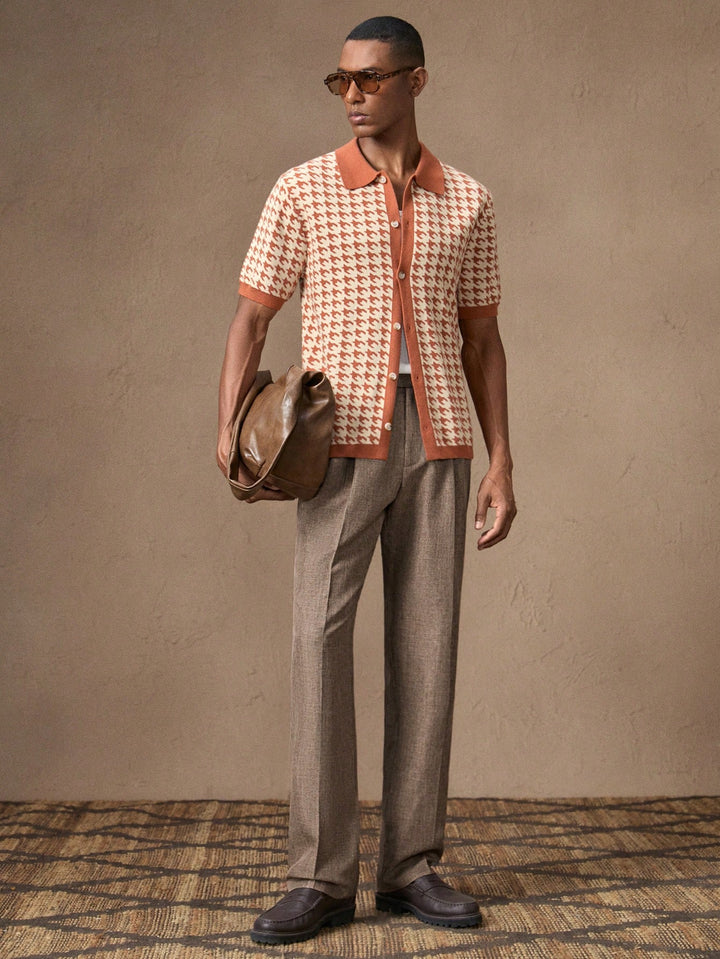 Vintage Pleated Tweed Trousers