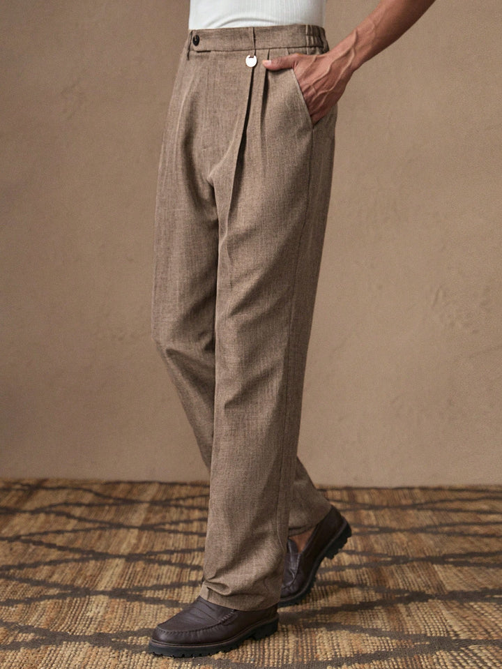 Vintage Pleated Tweed Trousers
