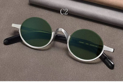 Vintage Round Metal Frame Sunglasses