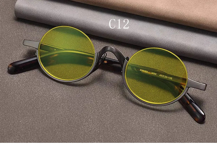 Vintage Round Metal Frame Sunglasses