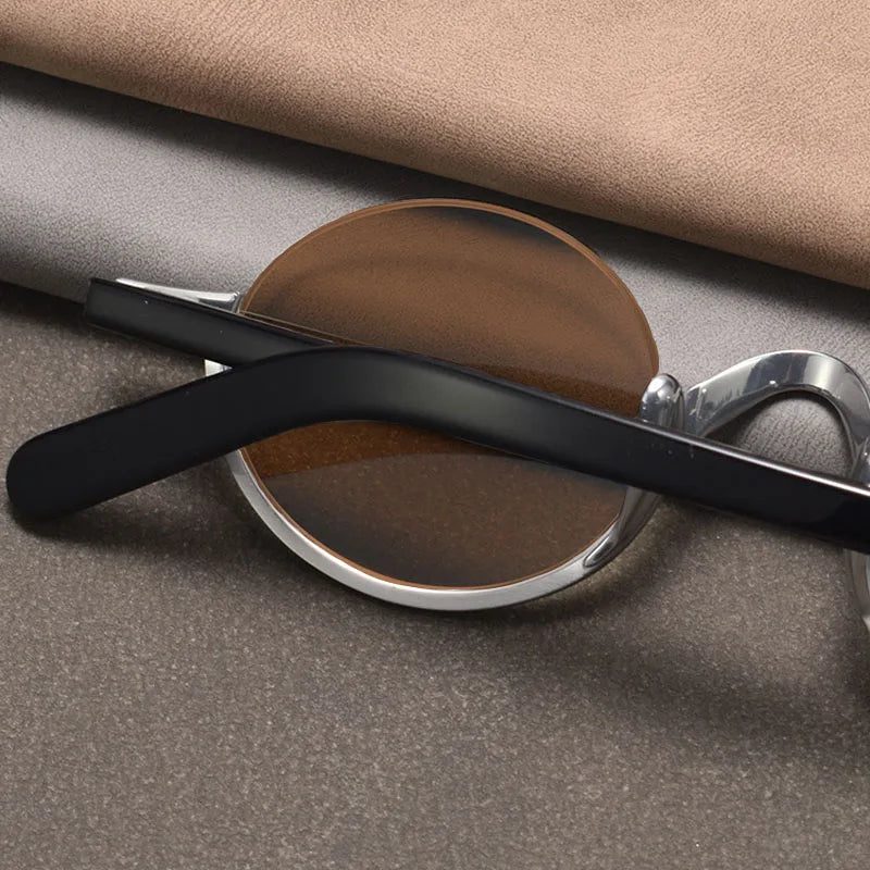 Vintage Round Metal Frame Sunglasses