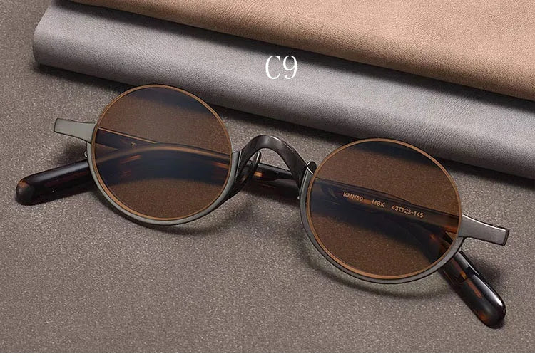 Vintage Round Metal Frame Sunglasses