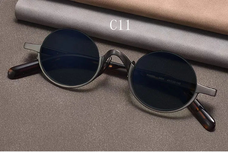 Vintage Round Metal Frame Sunglasses