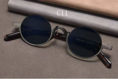 Vintage Round Metal Frame Sunglasses