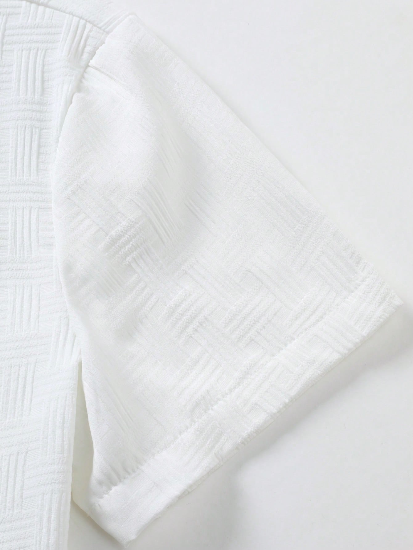 White Linen Shorts Beach Set