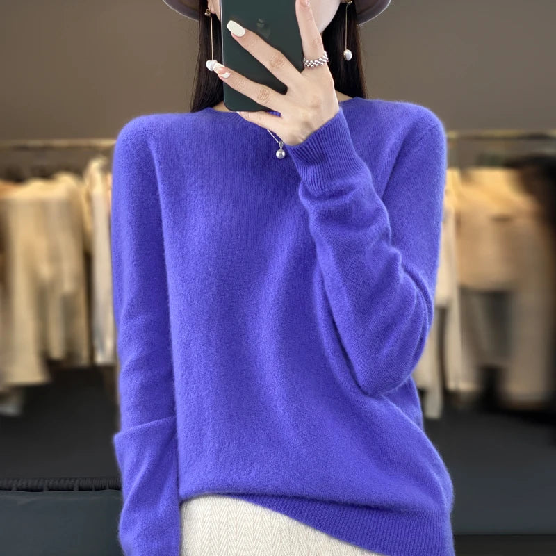 Women's Cashmere Boat Neck Sweater