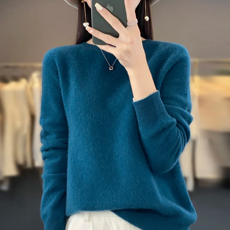 Women's Cashmere Boat Neck Sweater