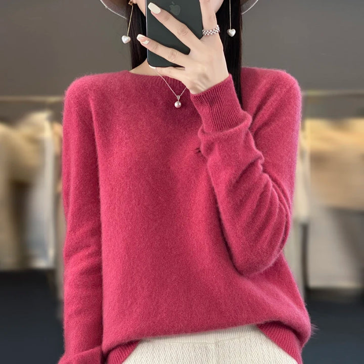 Women's Cashmere Boat Neck Sweater