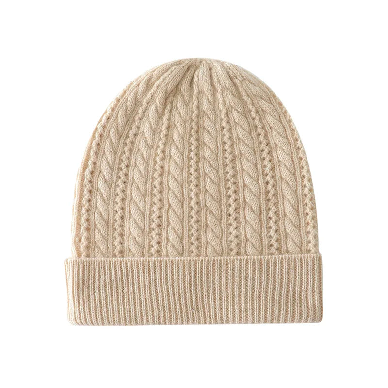  Womens Cashmere Knitted Beanie Hat