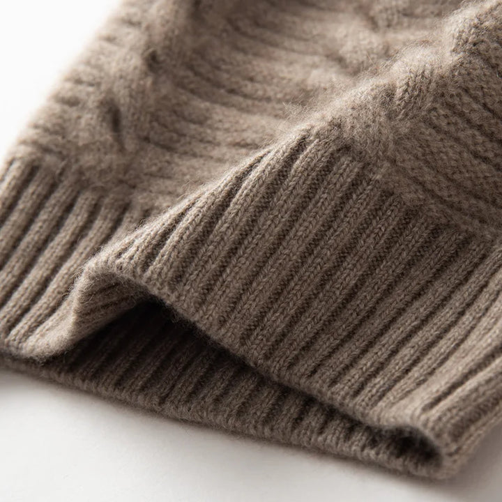 Womens Cashmere Pompom Beanie Hat