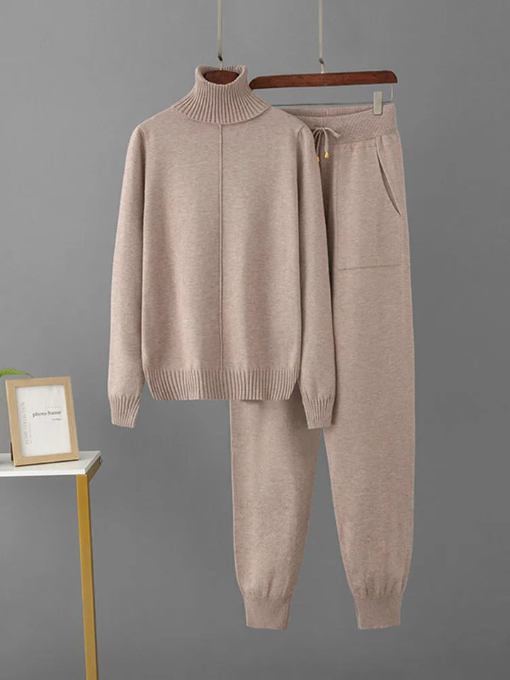 Women's Knitted High-Neck Lounge Set