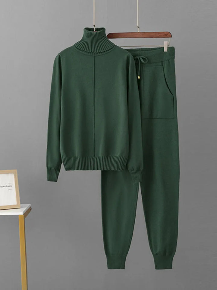 Women's Knitted High-Neck Lounge Set