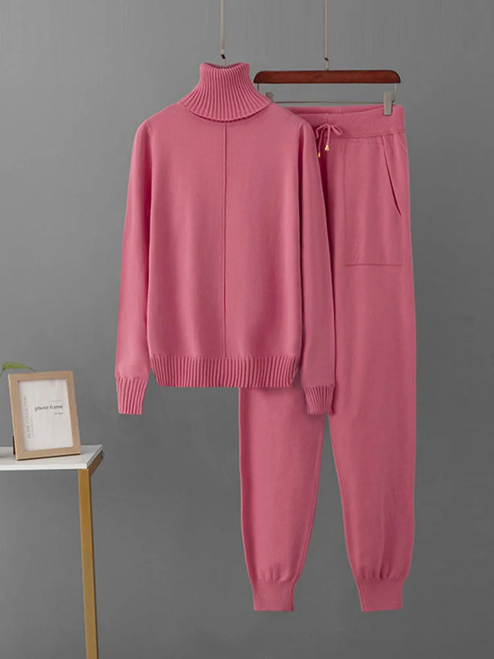 Women's Knitted High-Neck Lounge Set