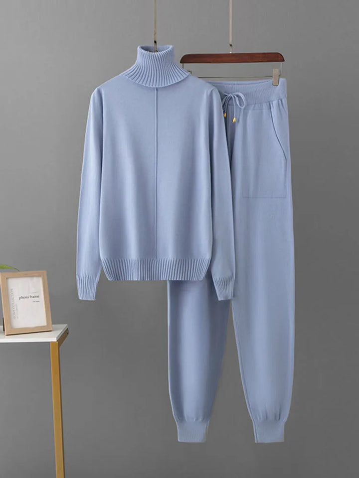 Women's Knitted High-Neck Lounge Set