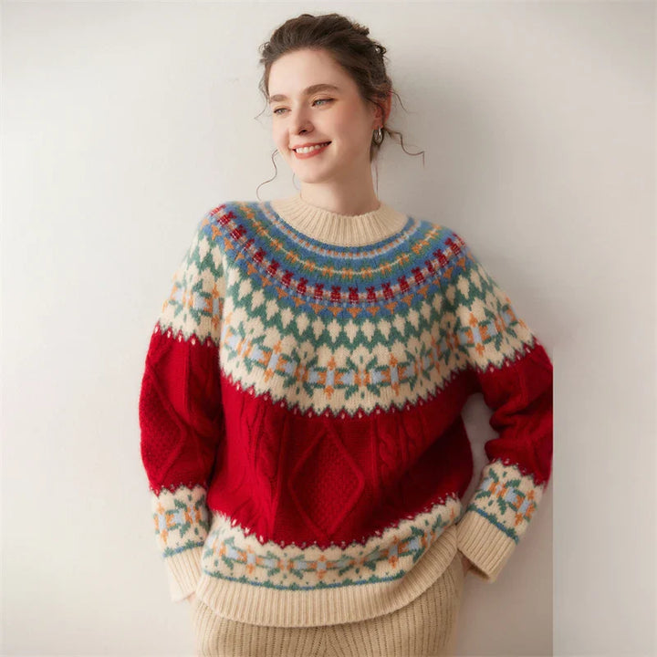 Women's Pure Cashmere Fair Isle Sweater