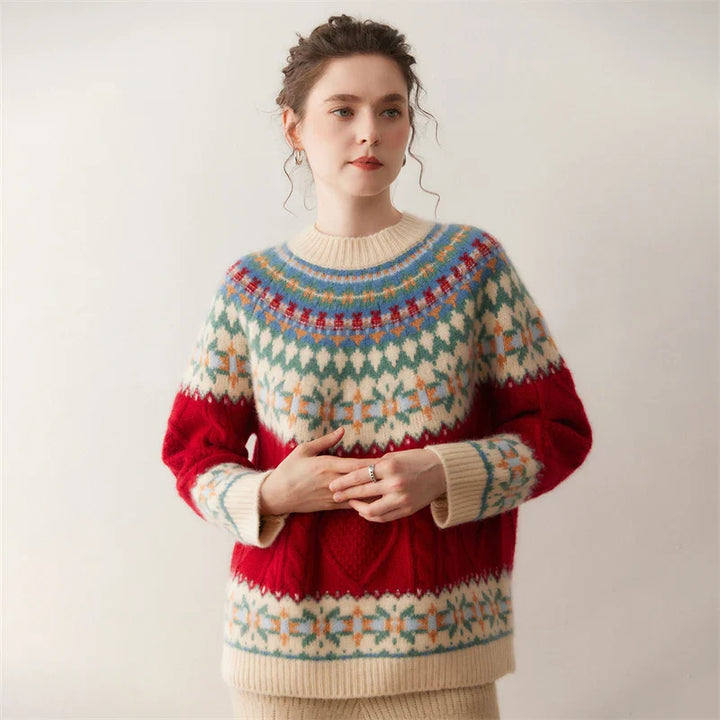 Women's Pure Cashmere Fair Isle Sweater