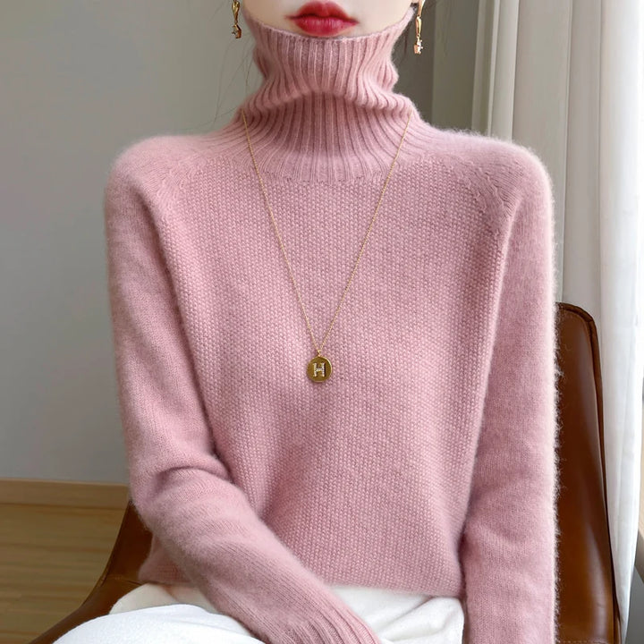  Women's Pure Cashmere Turtleneck Sweater