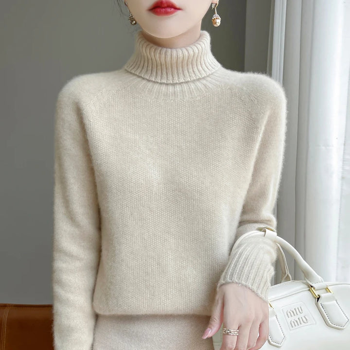  Women's Pure Cashmere Turtleneck Sweater