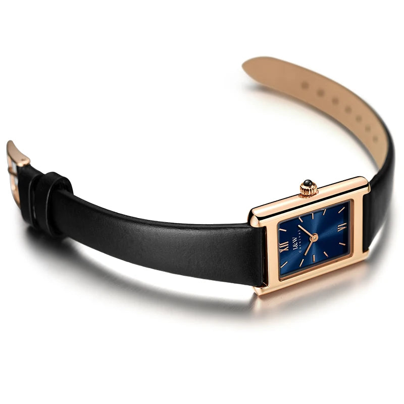  Women's Rose Gold Rectangular Watch