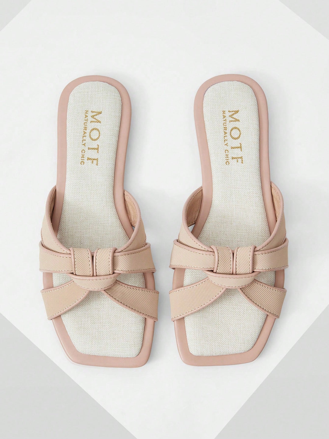 Women's Woven Knot Flat Slides