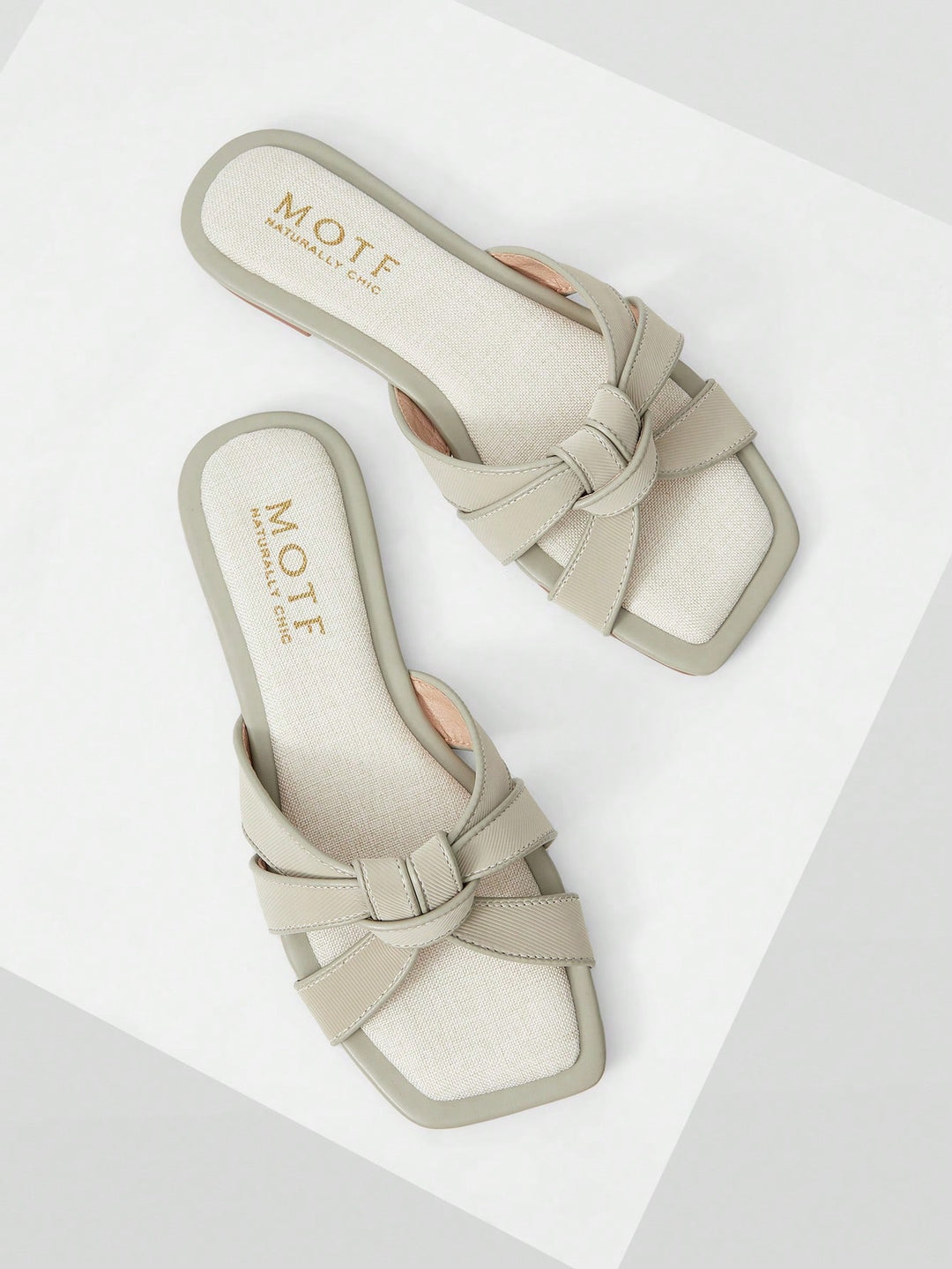 Women's Woven Knot Flat Slides