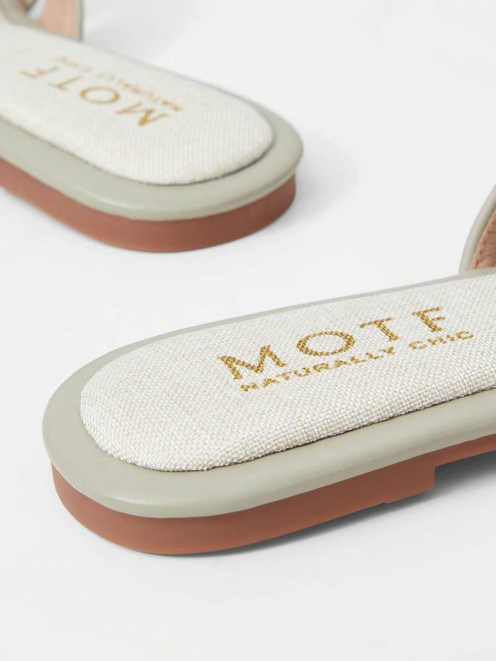 Women's Woven Knot Flat Slides