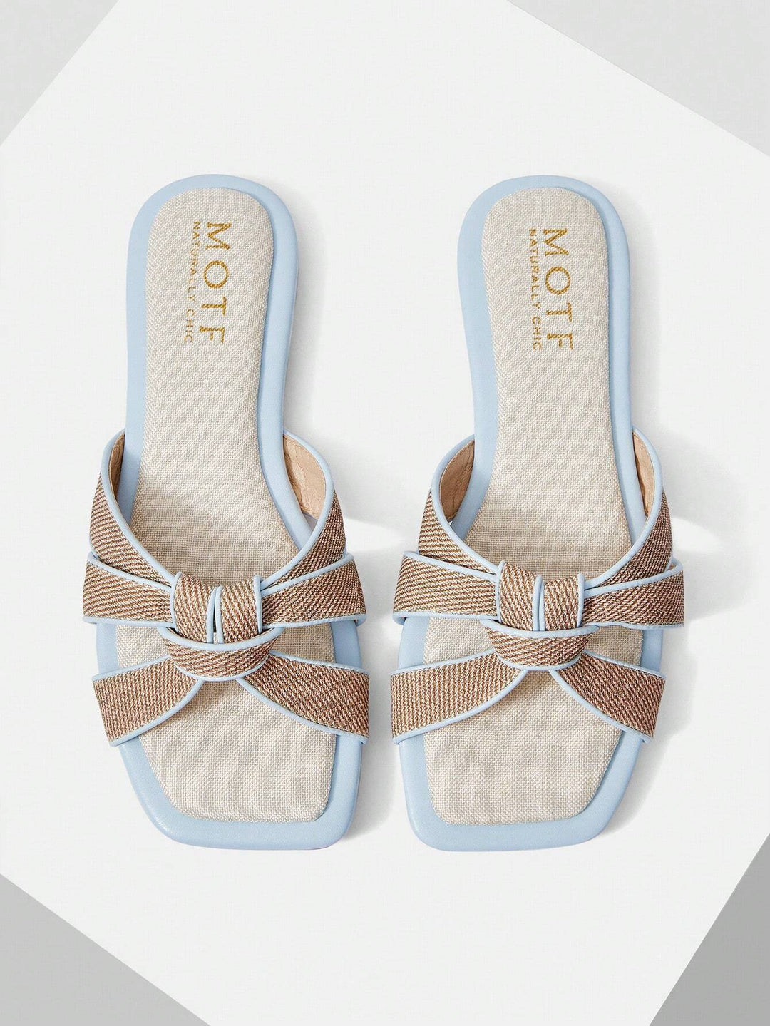 Women's Woven Knot Flat Slides