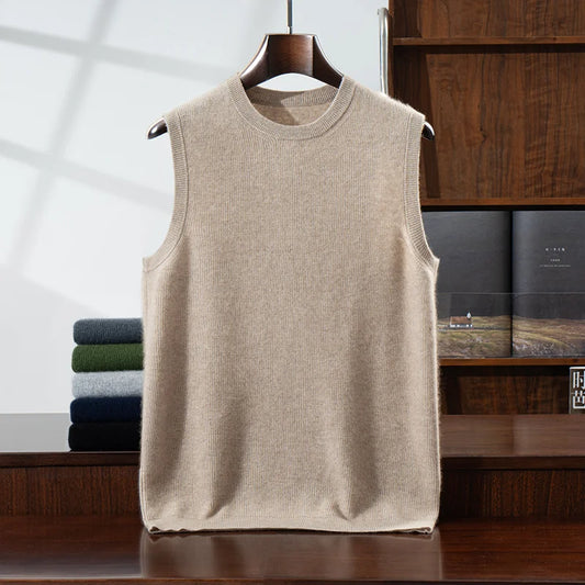 Wool Knit Sweater Vest