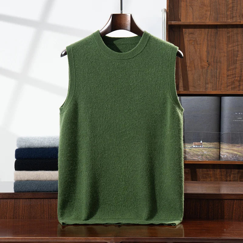 Wool Knit Sweater Vest