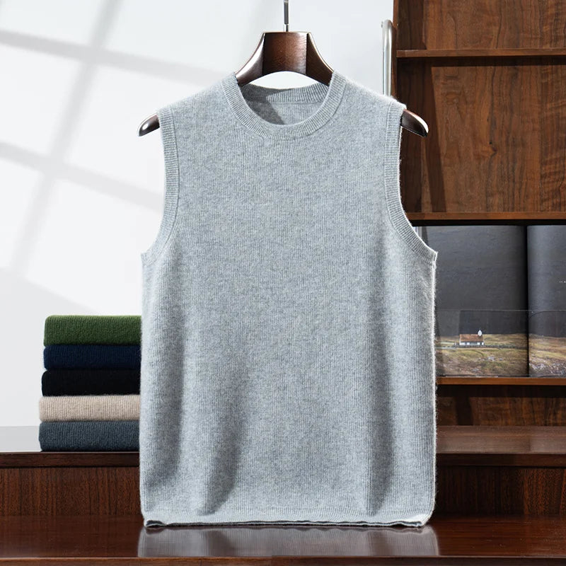 Wool Knit Sweater Vest