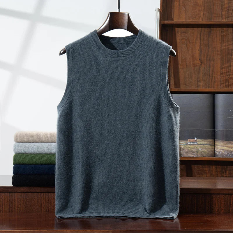 Wool Knit Sweater Vest