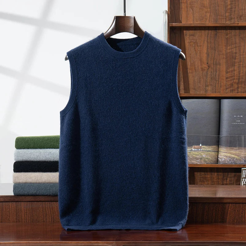 Wool Knit Sweater Vest